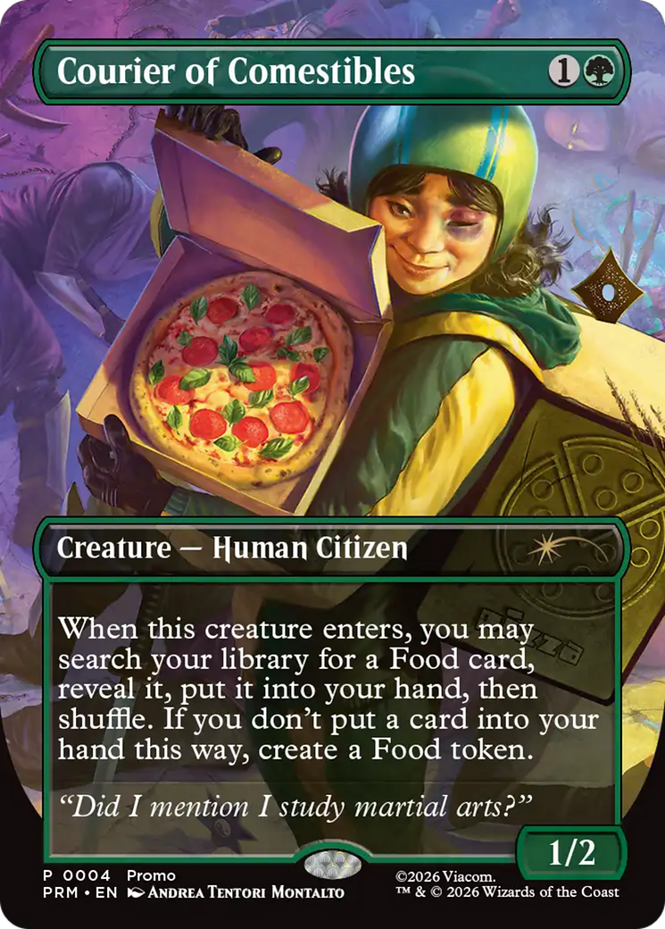 Courier of Comestibles (Borderless) [Wizards Play Network 2026] | Deep Dive Games St. Marys