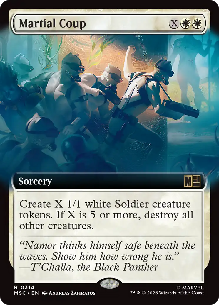Martial Coup (Extended Art) [Marvel Super Heroes Commander] | Deep Dive Games St. Marys
