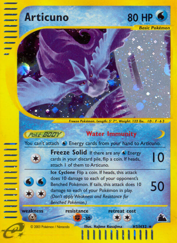 Articuno (H3/H32) [Skyridge] | Deep Dive Games St. Marys