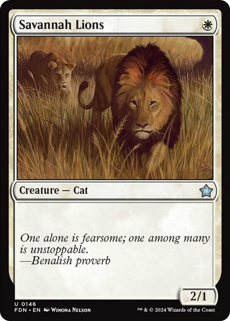 Savannah Lions [Foundations] | Deep Dive Games St. Marys
