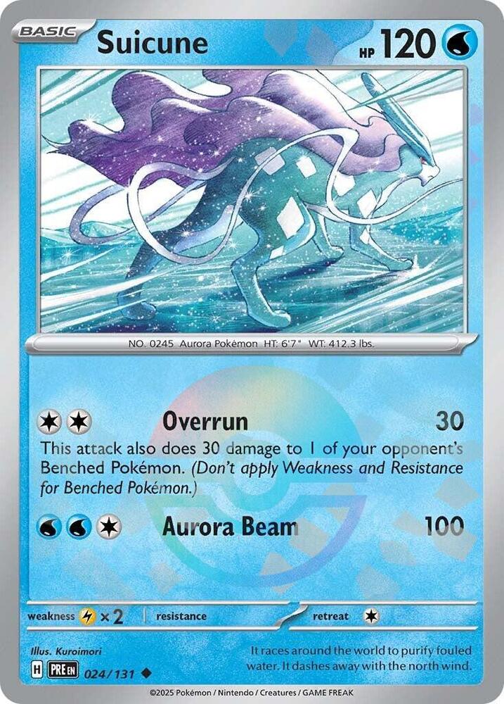 Suicune (024/131) (Poke Ball Pattern) [Scarlet & Violet: Prismatic Evolutions] | Deep Dive Games St. Marys