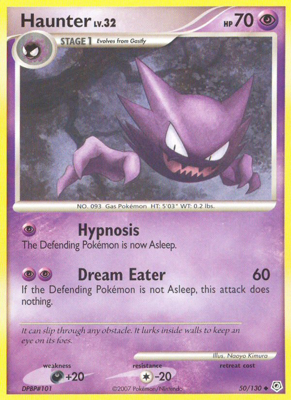 Haunter (50/130) [Diamond & Pearl: Base Set] | Deep Dive Games St. Marys