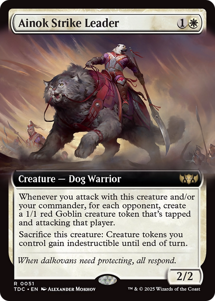 Ainok Strike Leader (Extended Art) [Tarkir: Dragonstorm Commander] | Deep Dive Games St. Marys