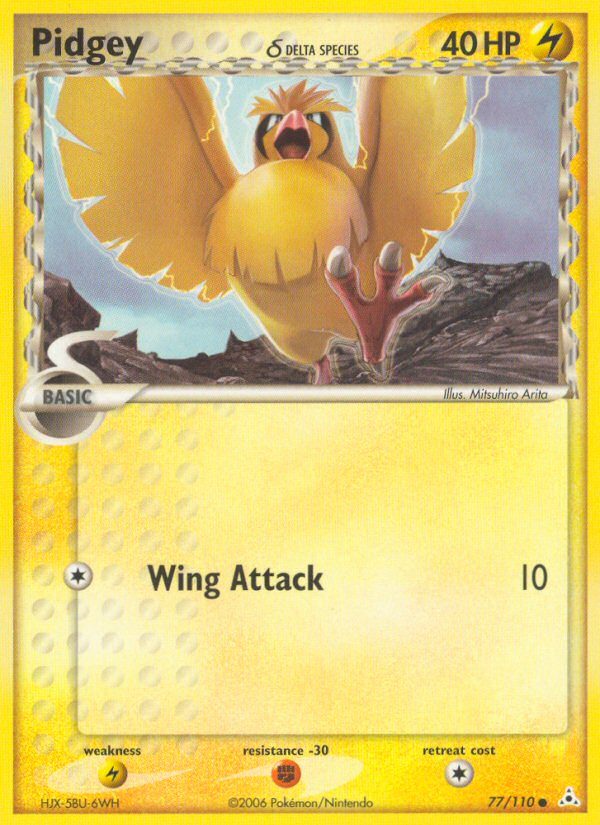 Pidgey (77/110) (Delta Species) [EX: Holon Phantoms] | Deep Dive Games St. Marys