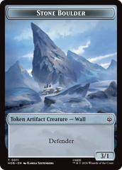 Stone Boulder // Bear Double-Sided Token [The Hobbit Tokens] | Deep Dive Games St. Marys