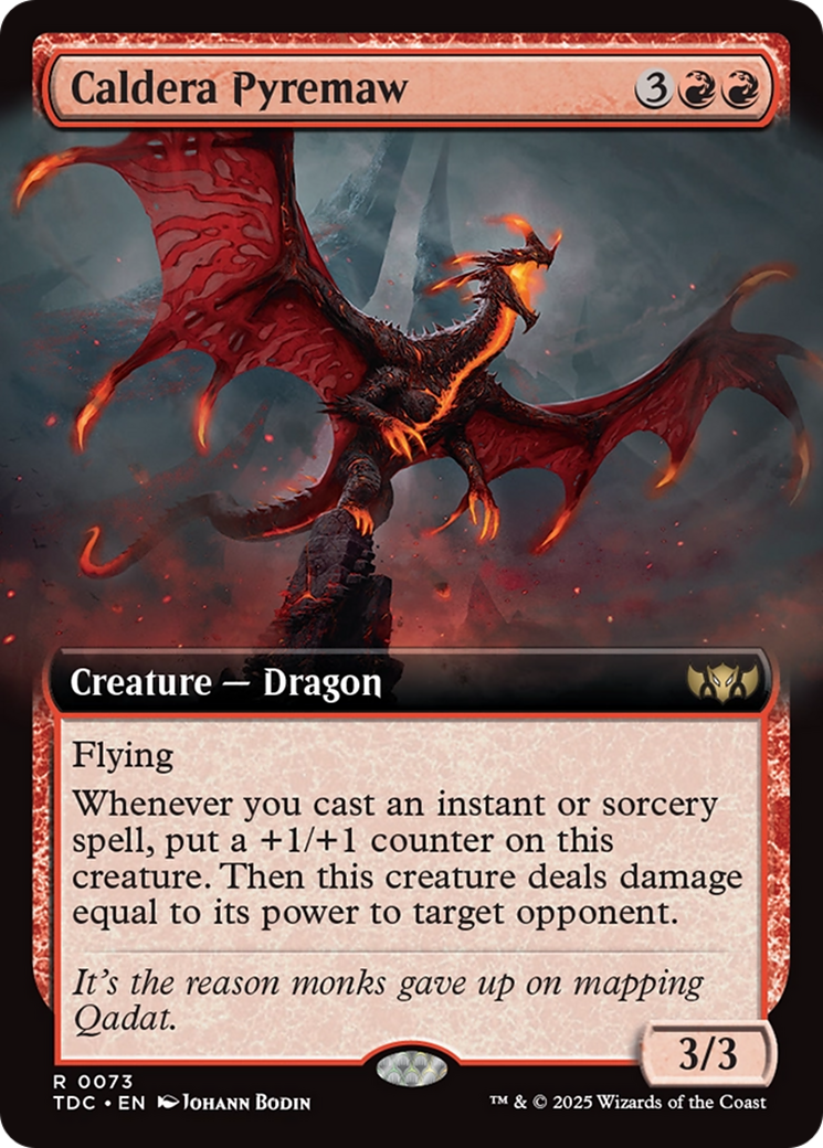 Caldera Pyremaw (Extended Art) [Tarkir: Dragonstorm Commander] | Deep Dive Games St. Marys