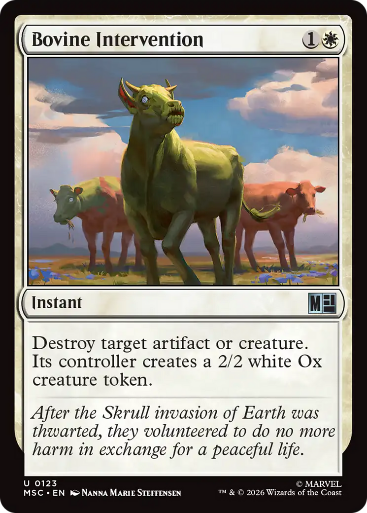 Bovine Intervention (Surge Foil) [Marvel Super Heroes Commander] | Deep Dive Games St. Marys