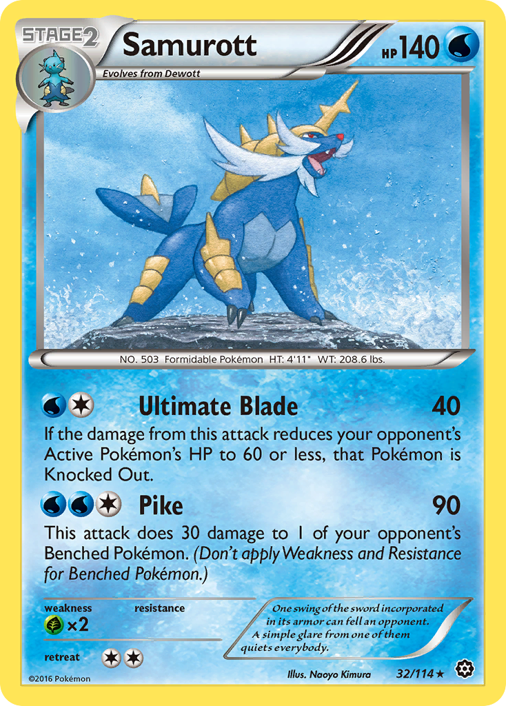 Samurott (32/114) [XY: Steam Siege] | Deep Dive Games St. Marys