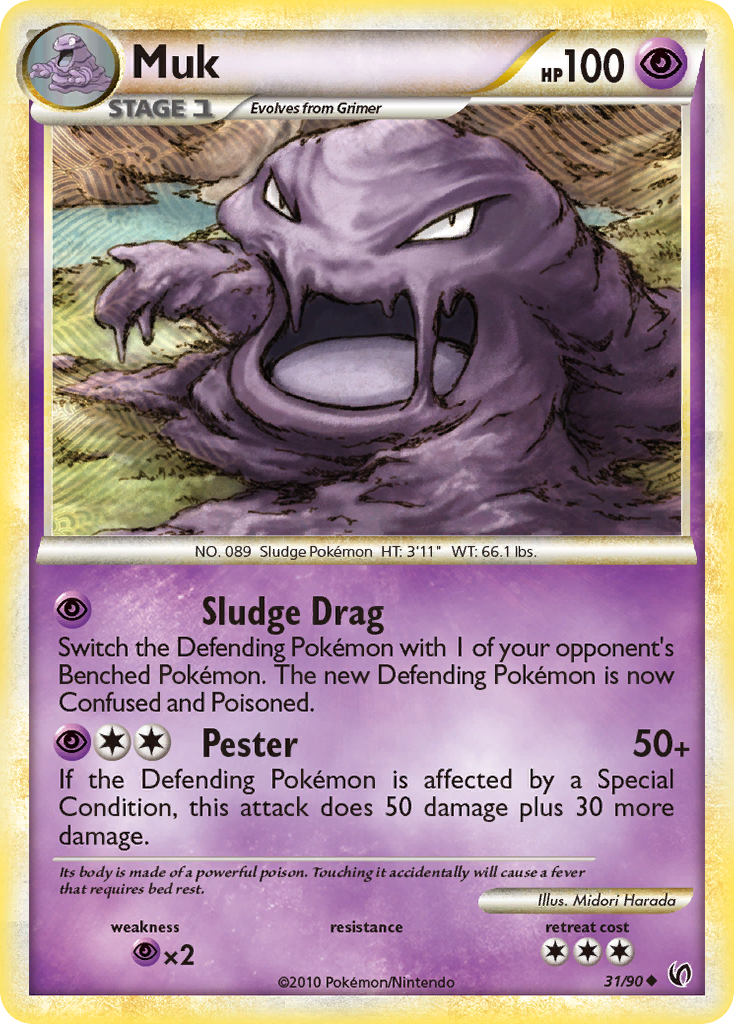 Muk (31/90) [HeartGold & SoulSilver: Undaunted] | Deep Dive Games St. Marys