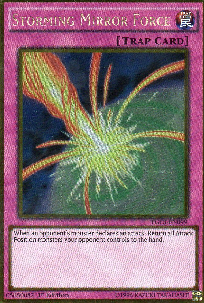 Storming Mirror Force [PGL3-EN099] Gold Rare | Deep Dive Games St. Marys