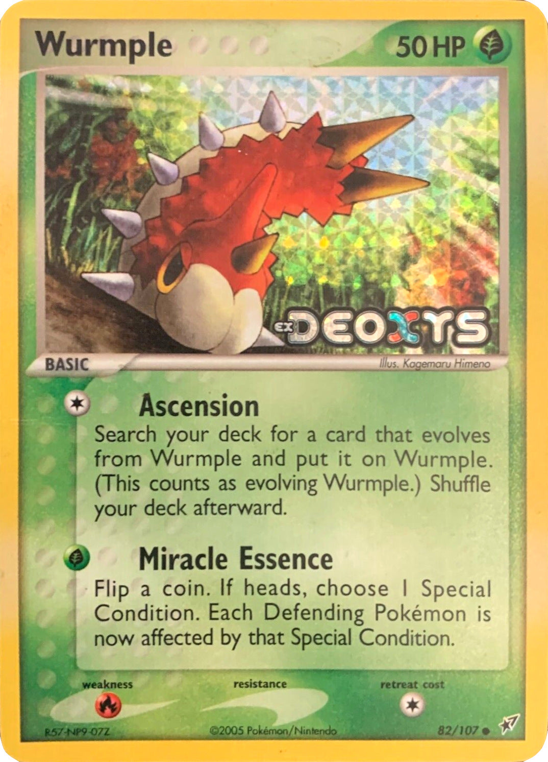 Wurmple (82/107) (Stamped) [EX: Deoxys] | Deep Dive Games St. Marys