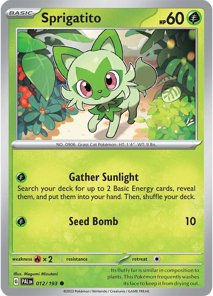 Sprigatito (012/193) [Scarlet & Violet: Paldea Evolved] | Deep Dive Games St. Marys