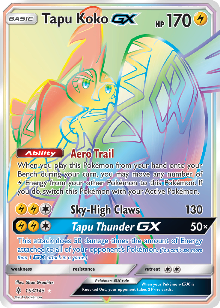 Tapu Koko GX (153/145) [Sun & Moon: Guardians Rising] | Deep Dive Games St. Marys