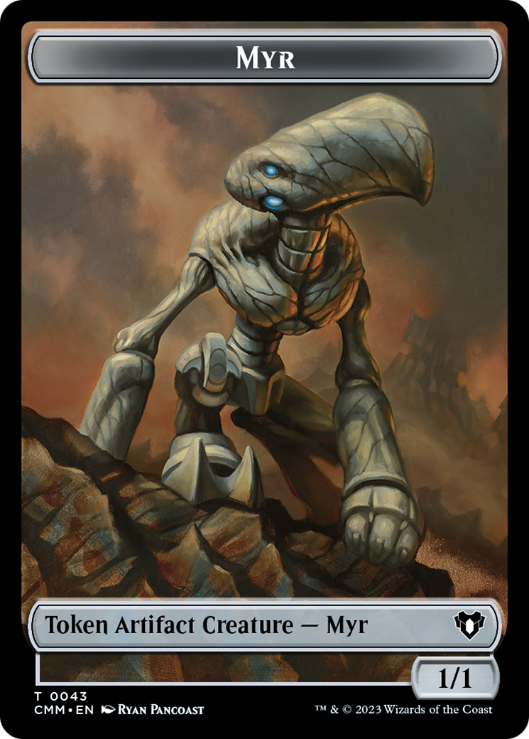Myr Token [Commander Masters Tokens] | Deep Dive Games St. Marys