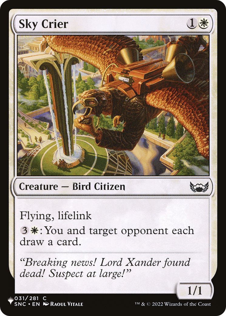Sky Crier [The List] | Deep Dive Games St. Marys