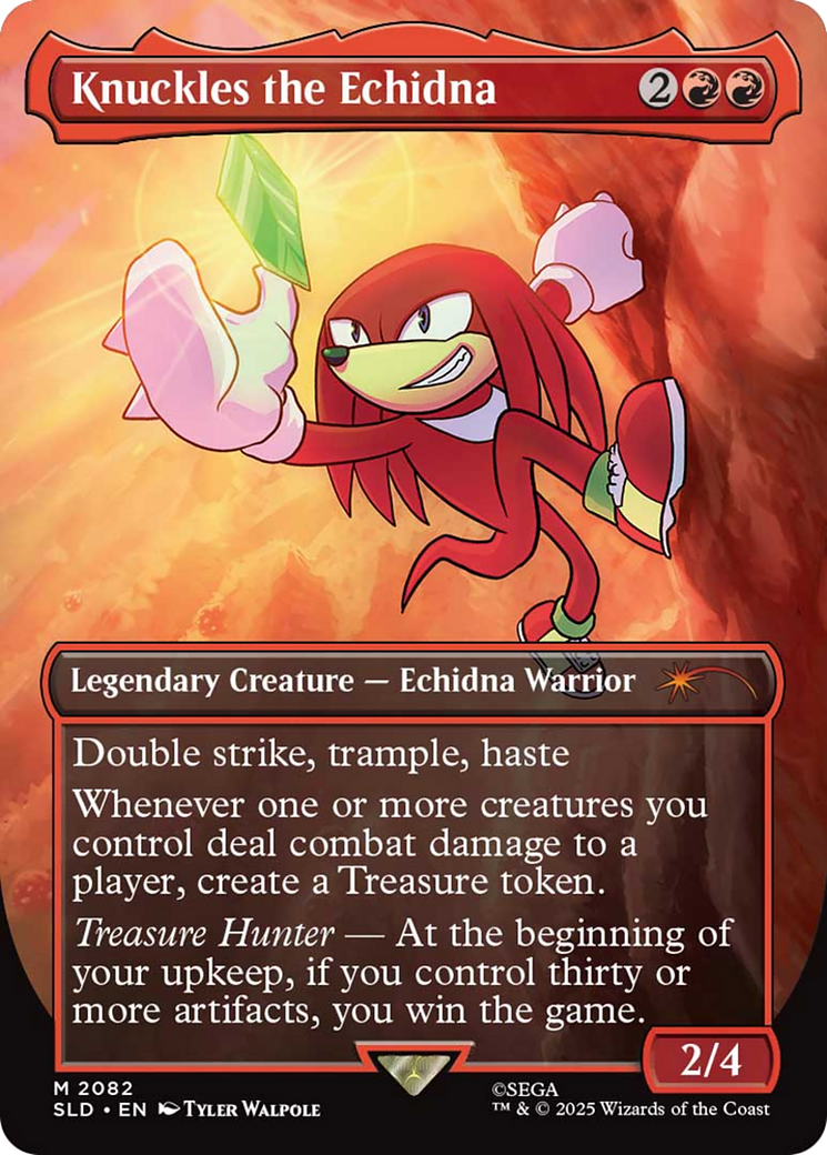 Knuckles the Echidna (Rainbow Foil) [Secret Lair Drop Series] | Deep Dive Games St. Marys