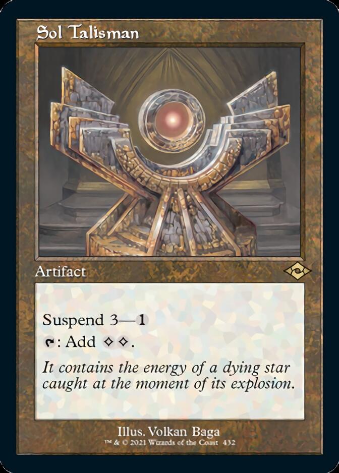 Sol Talisman (Retro Foil Etched) [Modern Horizons 2] | Deep Dive Games St. Marys