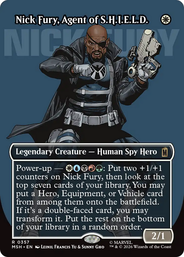Nick Fury, Agent of S.H.I.E.L.D. (Borderless) (0357) [Marvel Super Heroes] | Deep Dive Games St. Marys