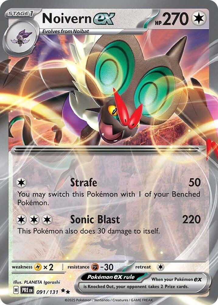 Noivern ex (091/131) [Scarlet & Violet: Prismatic Evolutions] | Deep Dive Games St. Marys