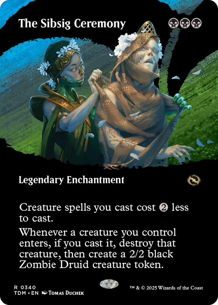 The Sibsig Ceremony (Borderless) [Tarkir: Dragonstorm] | Deep Dive Games St. Marys