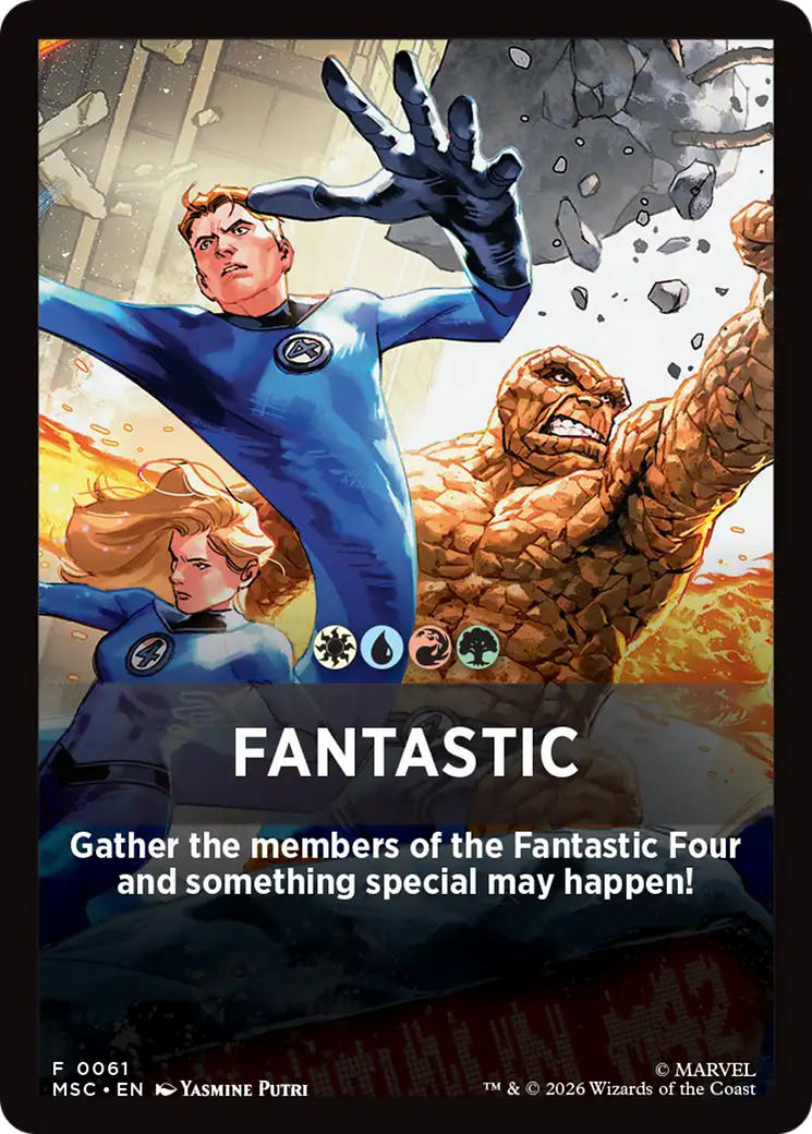 Fantastic Theme Card [Marvel Super Heroes Commander] | Deep Dive Games St. Marys