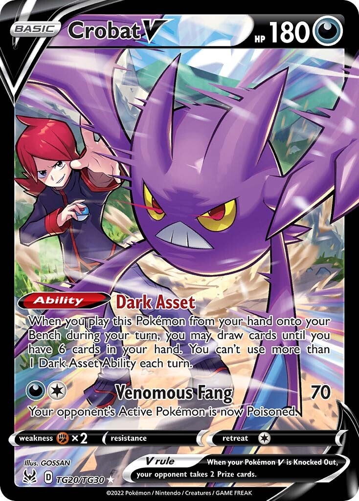 Crobat V (TG20/TG30) [Sword & Shield: Lost Origin] | Deep Dive Games St. Marys
