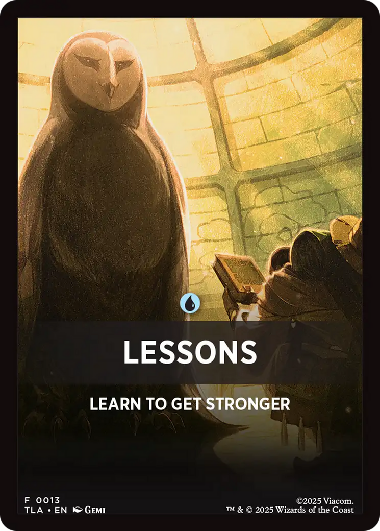 Lessons Theme Card [Avatar: The Last Airbender Tokens] | Deep Dive Games St. Marys