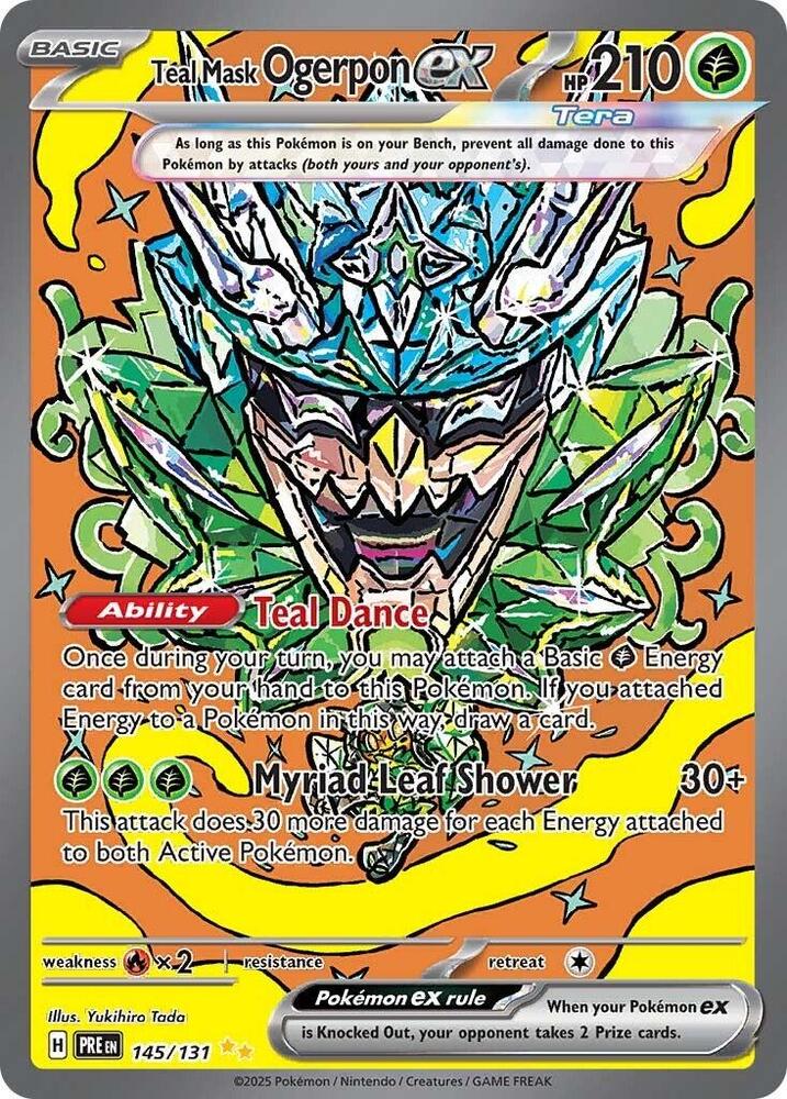 Teal Mask Ogerpon ex (145/131) [Scarlet & Violet: Prismatic Evolutions] | Deep Dive Games St. Marys