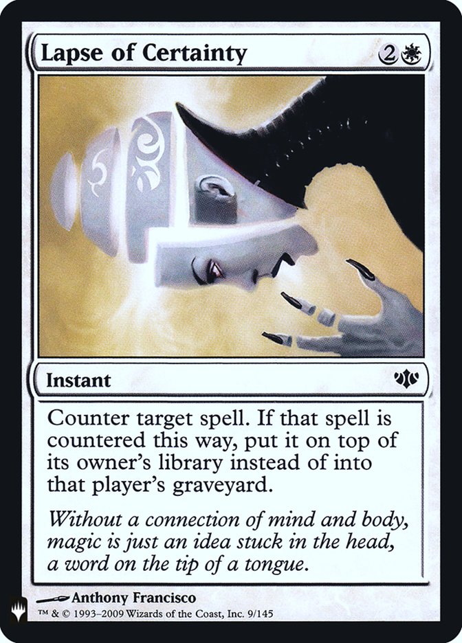 Lapse of Certainty [Mystery Booster] | Deep Dive Games St. Marys