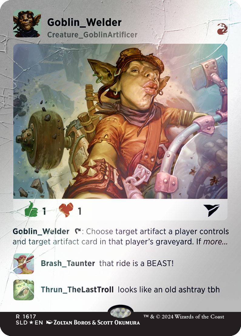 Goblin Welder (Rainbow Foil) [Secret Lair Drop Series] | Deep Dive Games St. Marys