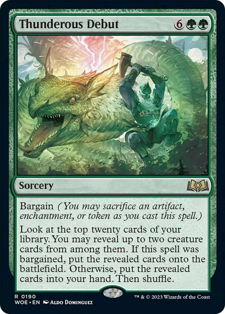 Thunderous Debut [Wilds of Eldraine] | Deep Dive Games St. Marys