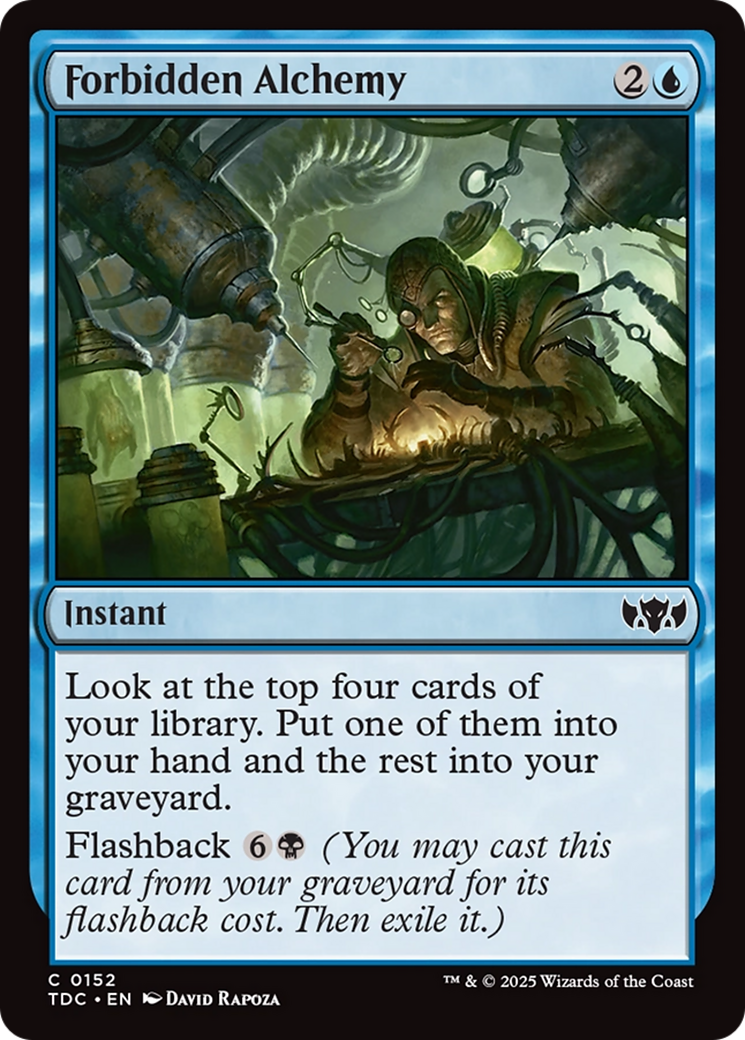 Forbidden Alchemy [Tarkir: Dragonstorm Commander] | Deep Dive Games St. Marys