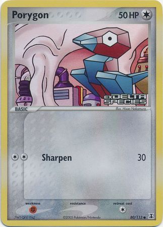 Porygon (80/113) (Stamped) [EX: Delta Species] | Deep Dive Games St. Marys