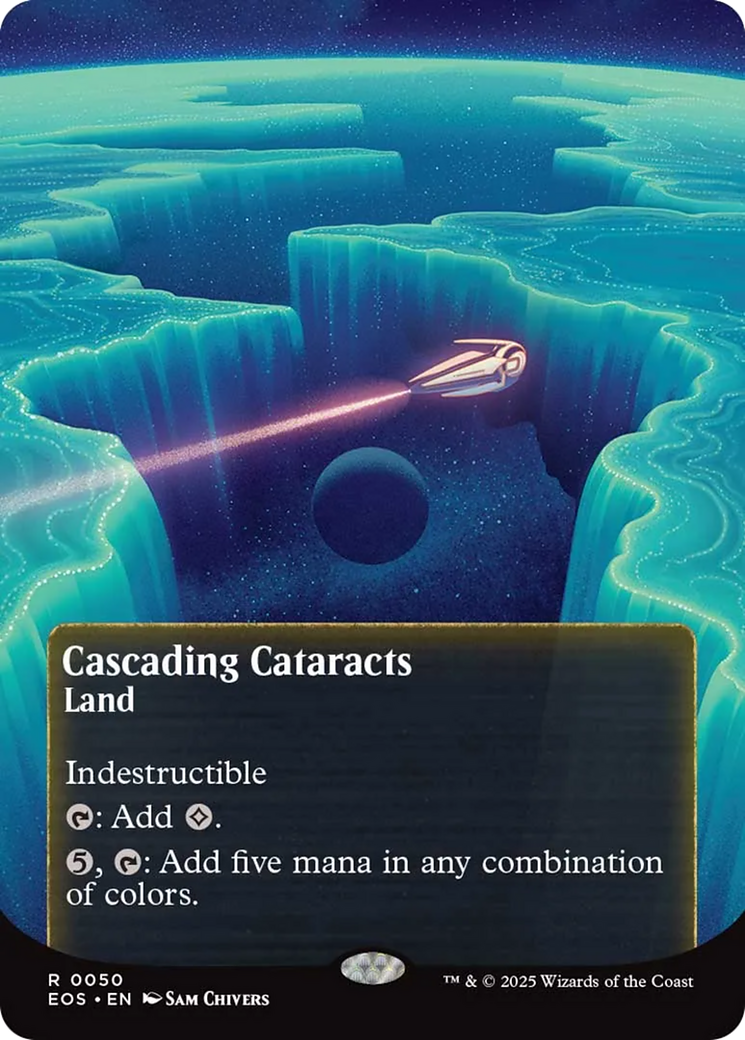 Cascading Cataracts (0050) (Borderless) [Edge of Eternities: Stellar Sights] | Deep Dive Games St. Marys