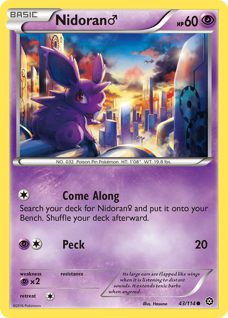 Nidoran (43/114) (Male) [XY: Steam Siege] | Deep Dive Games St. Marys