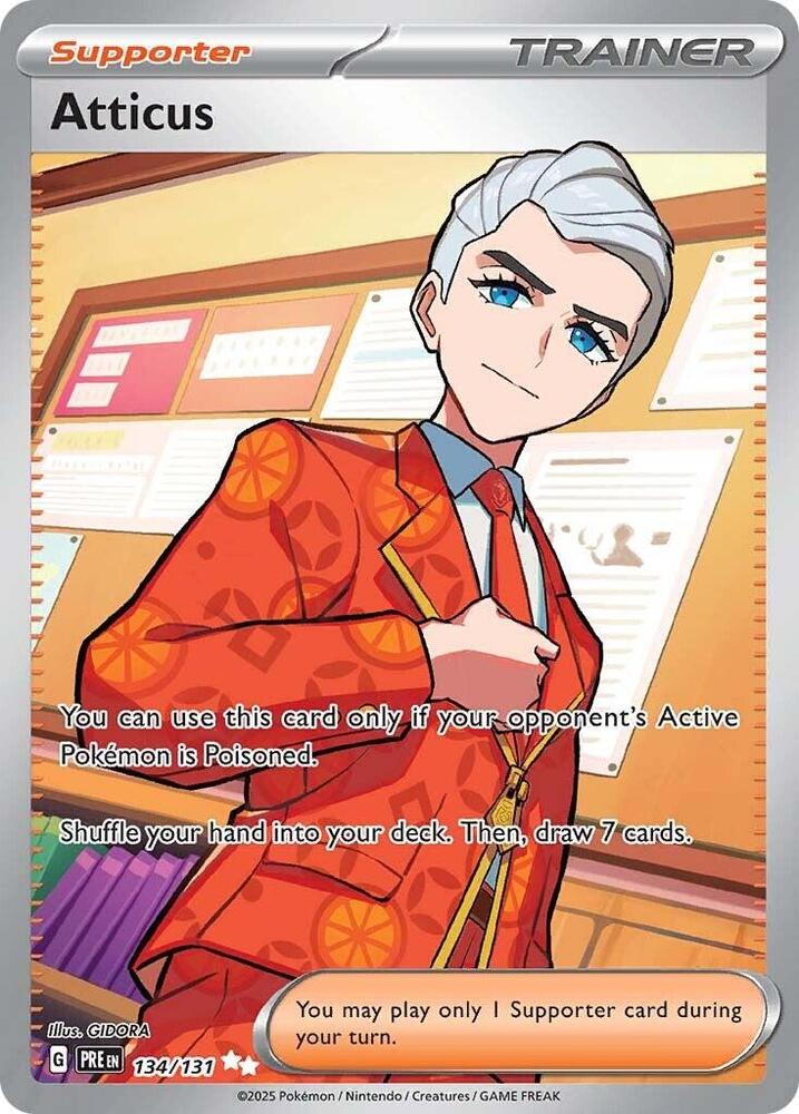 Atticus (134/131) [Scarlet & Violet: Prismatic Evolutions] | Deep Dive Games St. Marys