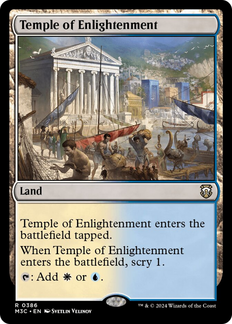 Temple of Enlightenment (Ripple Foil) [Modern Horizons 3 Commander] | Deep Dive Games St. Marys