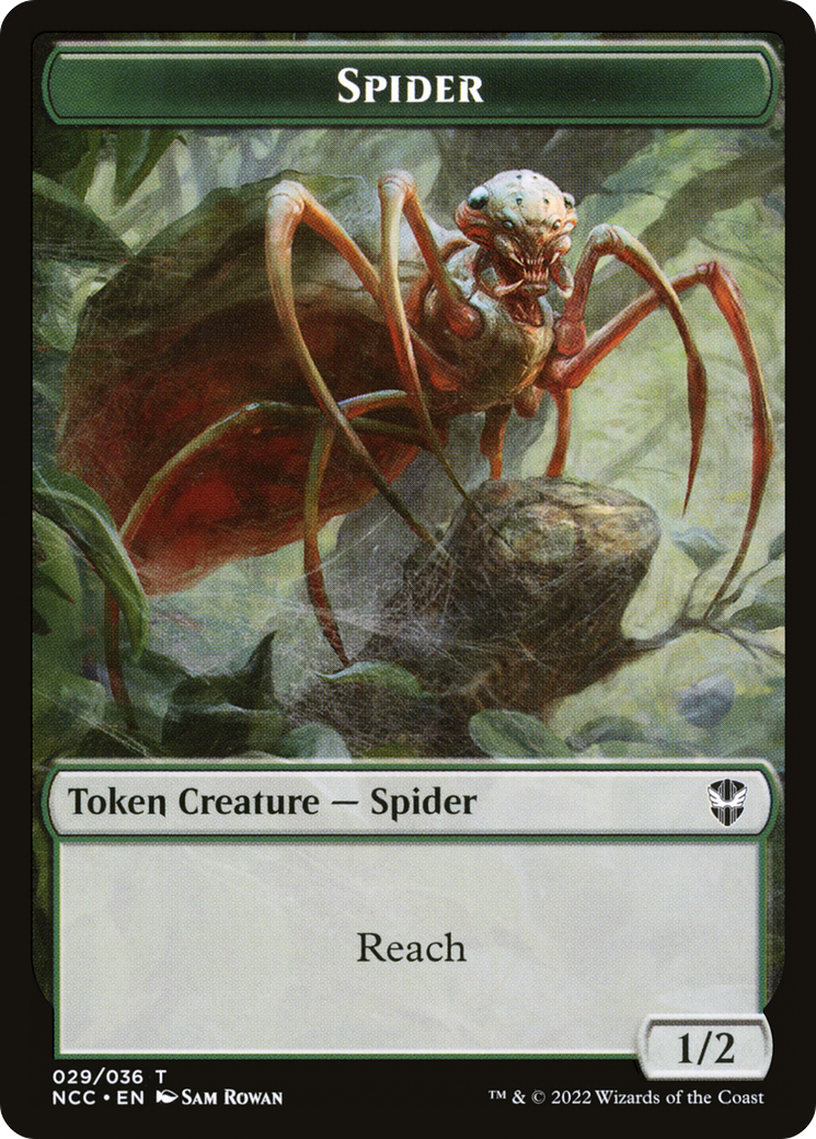 Treasure // Spider Double-Sided Token [The List] | Deep Dive Games St. Marys