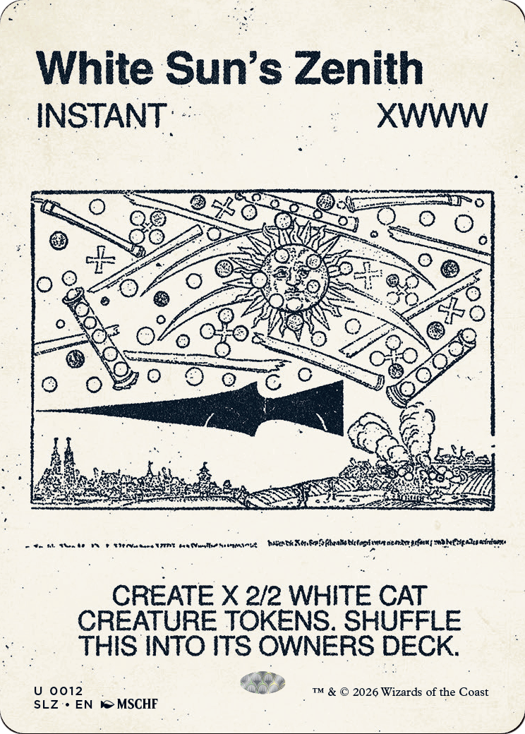 White Sun's Zenith (0012) [Secret Lair x MSCHF: The Zeta Set] | Deep Dive Games St. Marys
