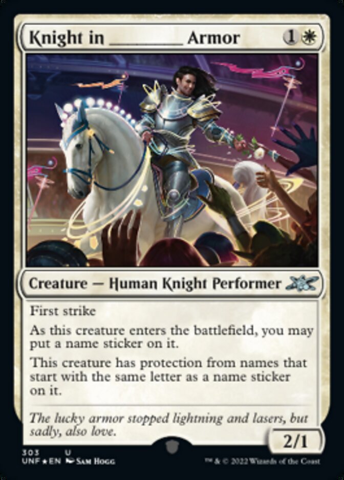 Knight in _____ Armor (Galaxy Foil) [Unfinity] | Deep Dive Games St. Marys