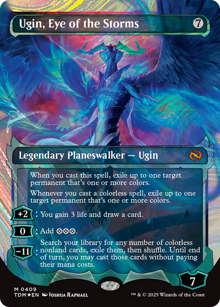 Ugin, Eye of the Storms (Showcase) (Halo Foil) [Tarkir: Dragonstorm] | Deep Dive Games St. Marys