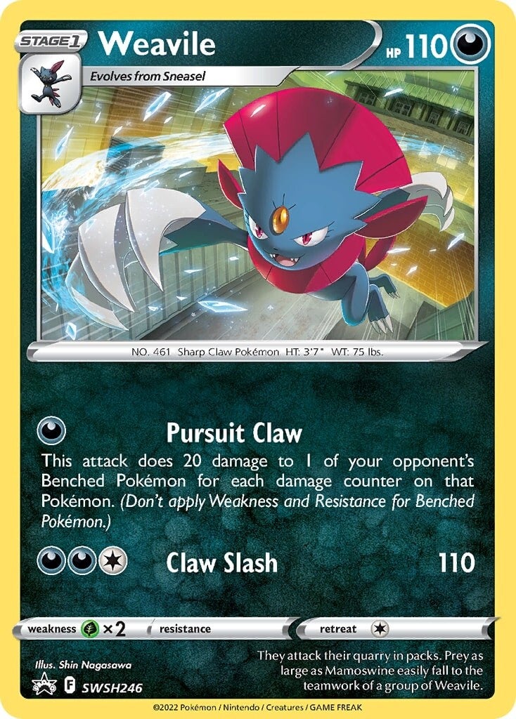 Weavile (SWSH246) [Sword & Shield: Black Star Promos] | Deep Dive Games St. Marys