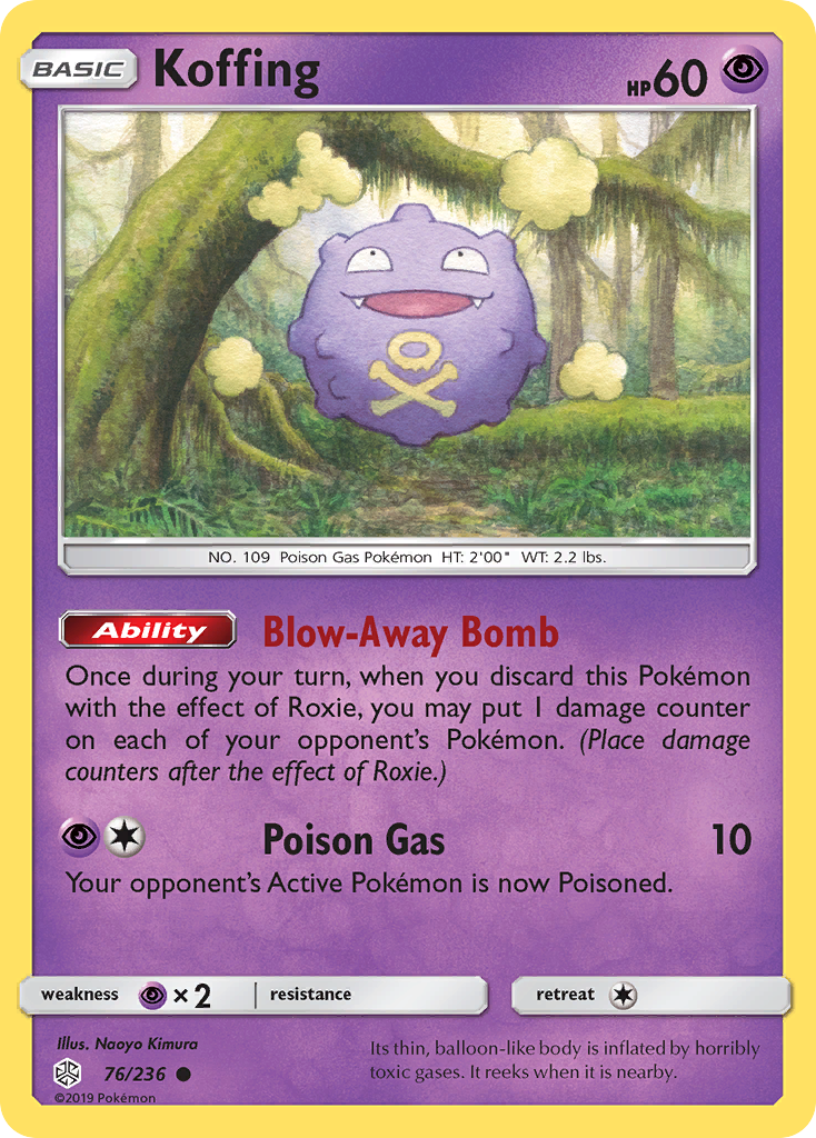 Koffing (76/236) [Sun & Moon: Cosmic Eclipse] | Deep Dive Games St. Marys