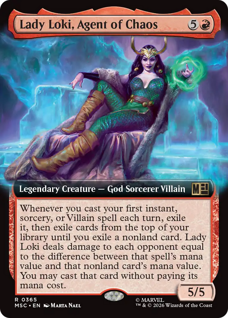 Lady Loki, Agent of Chaos (Extended Art) [Marvel Super Heroes Commander] | Deep Dive Games St. Marys