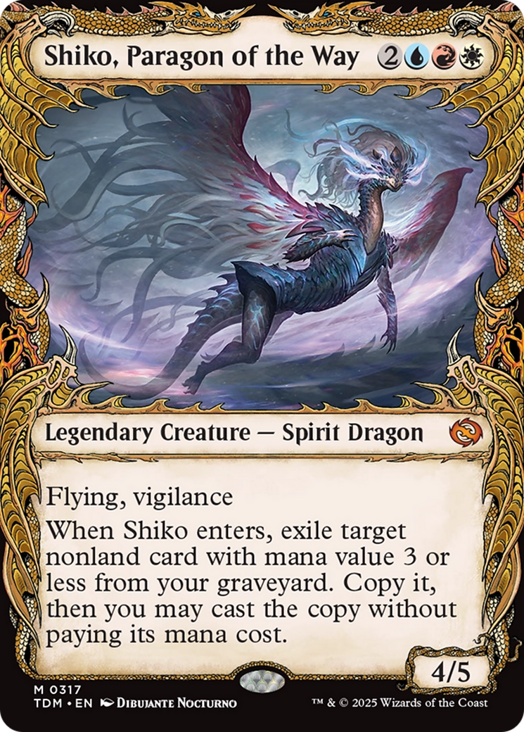 Shiko, Paragon of the Way (Showcase) [Tarkir: Dragonstorm] | Deep Dive Games St. Marys