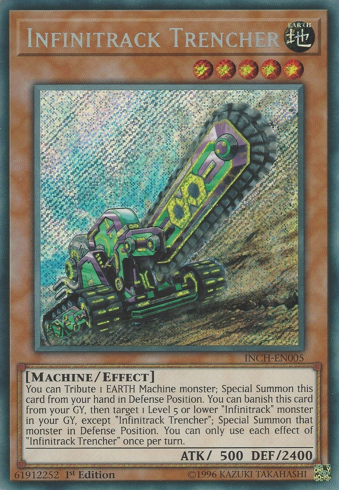 Infinitrack Trencher [INCH-EN005] Secret Rare | Deep Dive Games St. Marys