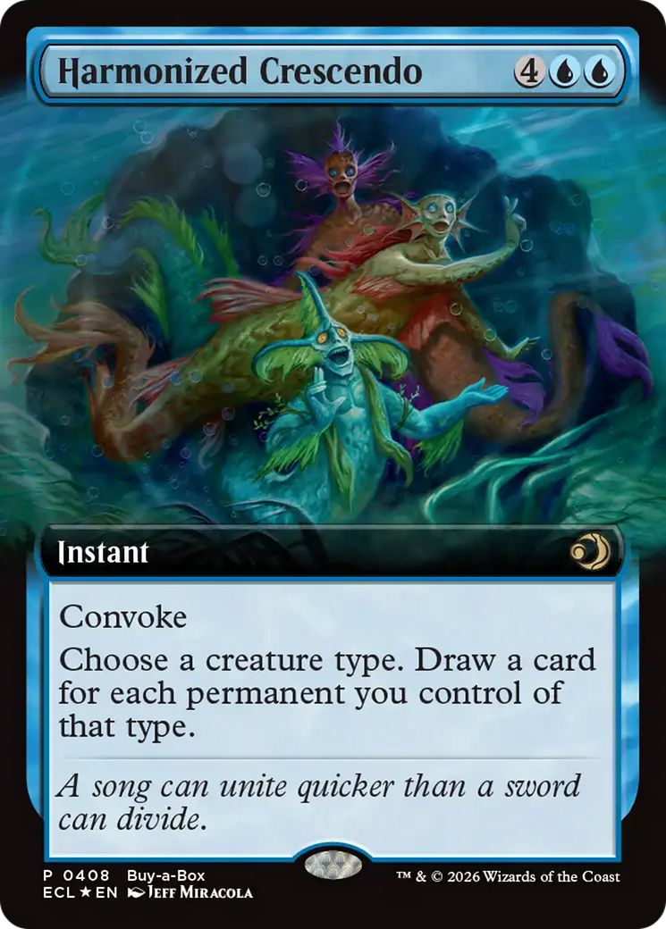 Harmonized Crescendo (Extended Art) (Buy-A-Box) [Lorwyn Eclipsed] | Deep Dive Games St. Marys