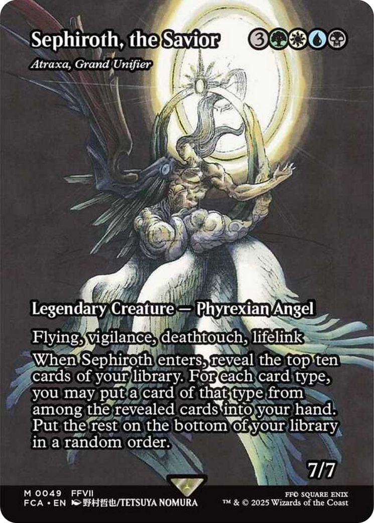 Sephiroth, the Savior - Atraxa, Grand Unifier (Showcase) [FINAL FANTASY : Through the Ages] | Deep Dive Games St. Marys