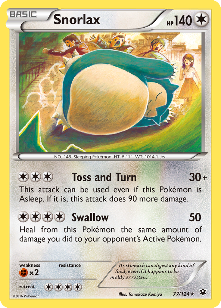 Snorlax (77/124) [XY: Fates Collide] | Deep Dive Games St. Marys