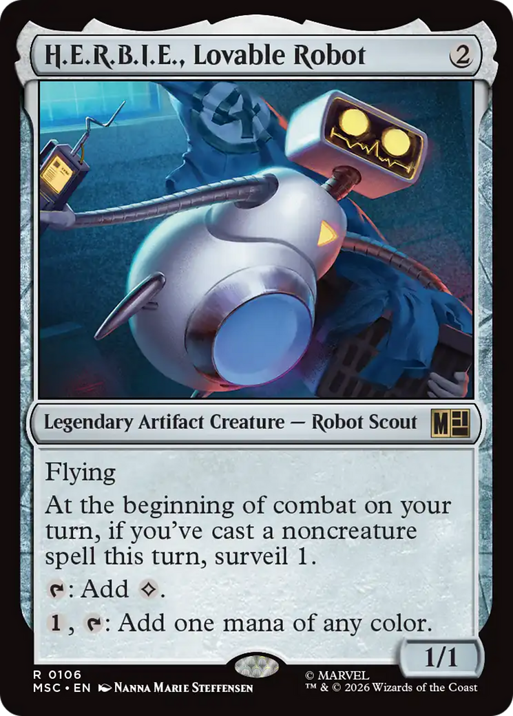 H.E.R.B.I.E., Lovable Robot [Marvel Super Heroes Commander] | Deep Dive Games St. Marys